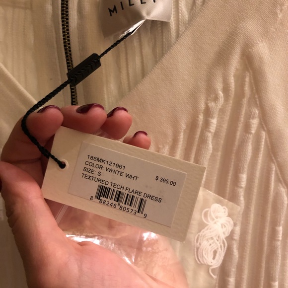 Milly ‘Textured Tech' Sleeveless Fit & Flare Dress - Picture 5 of 5